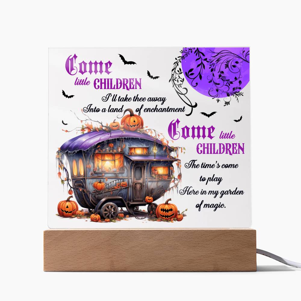 Halloween Garden of Magic | Acrylic Plaque - JENACDirect