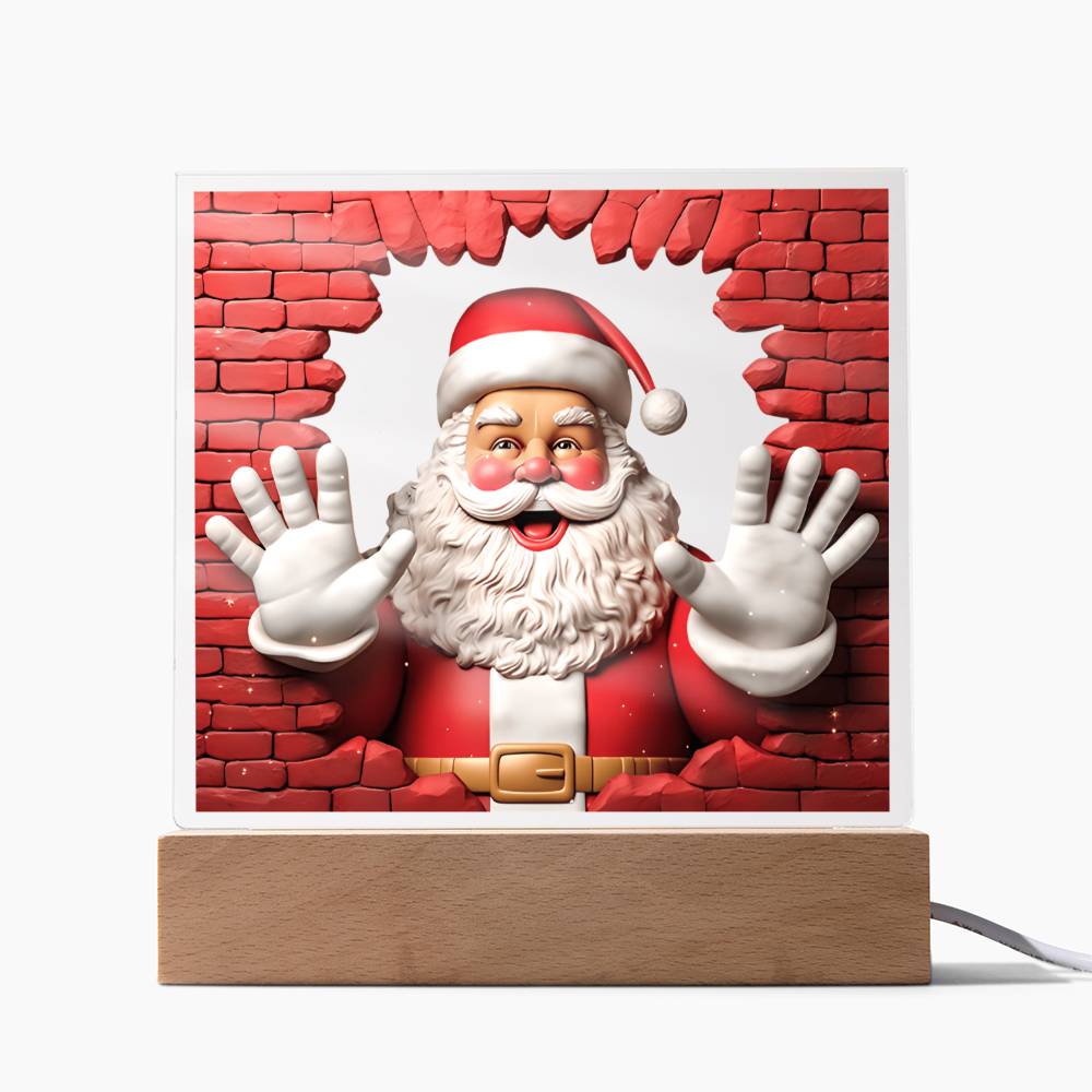 Christmas Santa Acrylic Plaque - JENACDirect