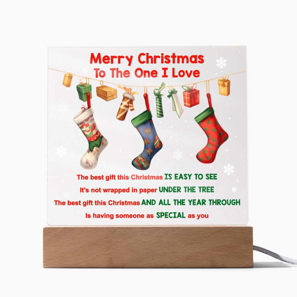 Merry Christmas To The I Love | Acrylic Plaque - JENACDirect