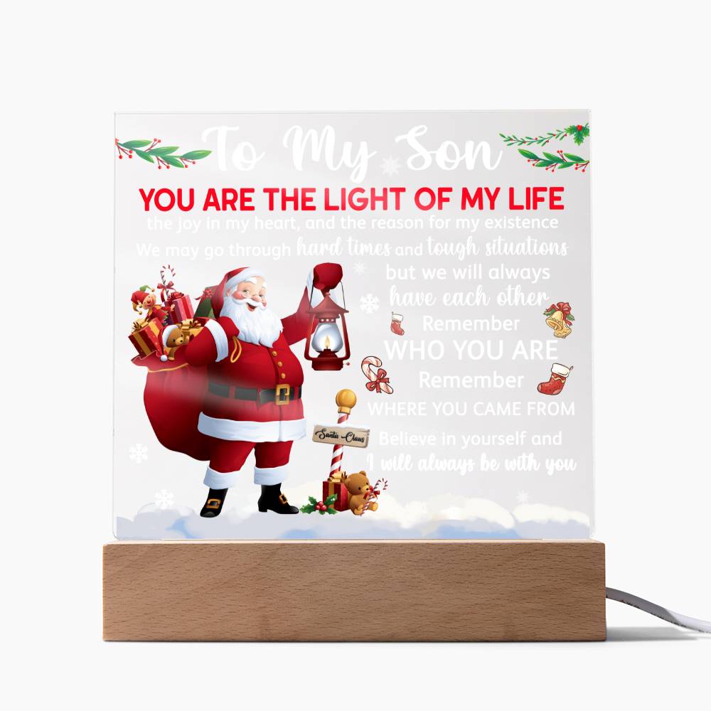 To My Son, The Light | Acrylic Plaque