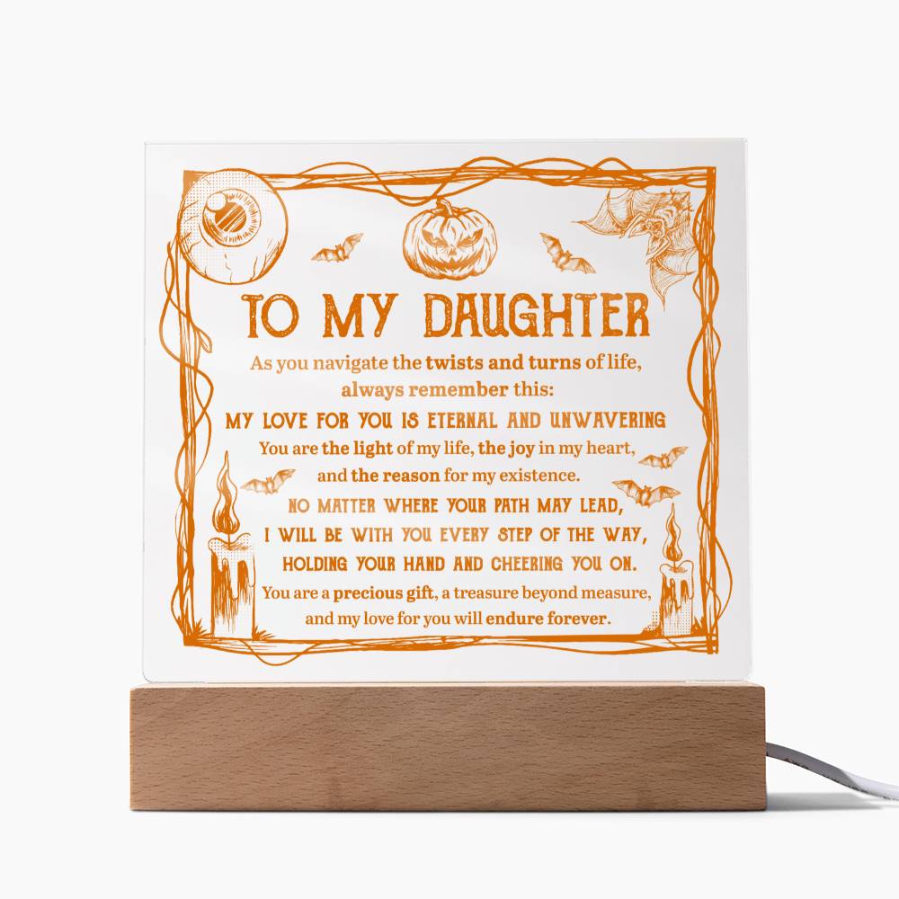 To My Daughter | Light of Life | Acrylic Plaque - JENACDirect