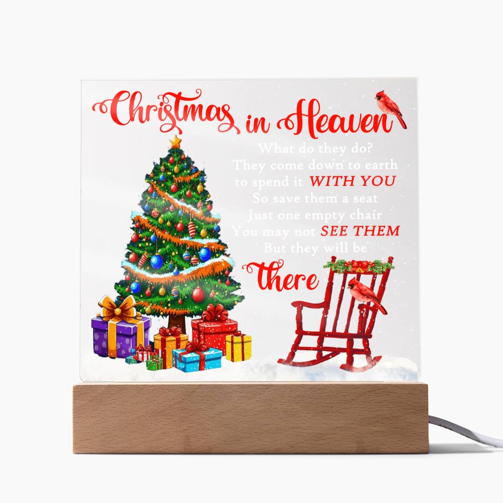 Christmas in Heaven | Acrylic Plaque - JENACDirect