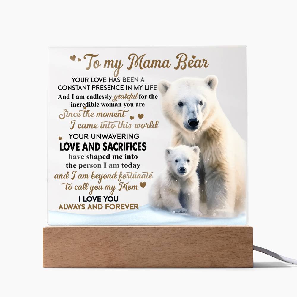 Mom | Mama Bear | Acrylic Plaque