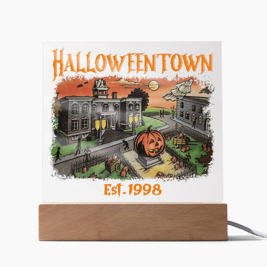 Halloween Town Acrylic Plaque - JENACDirect