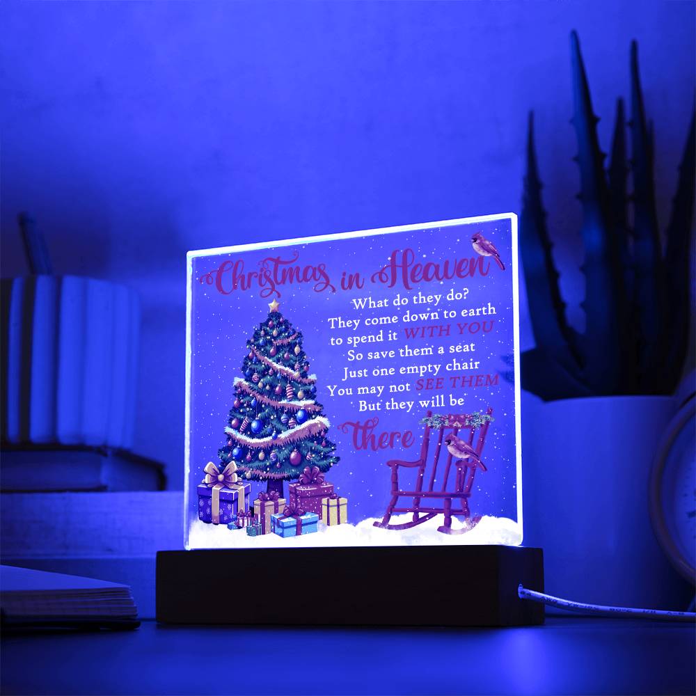 Christmas in Heaven | Acrylic Plaque - JENACDirect