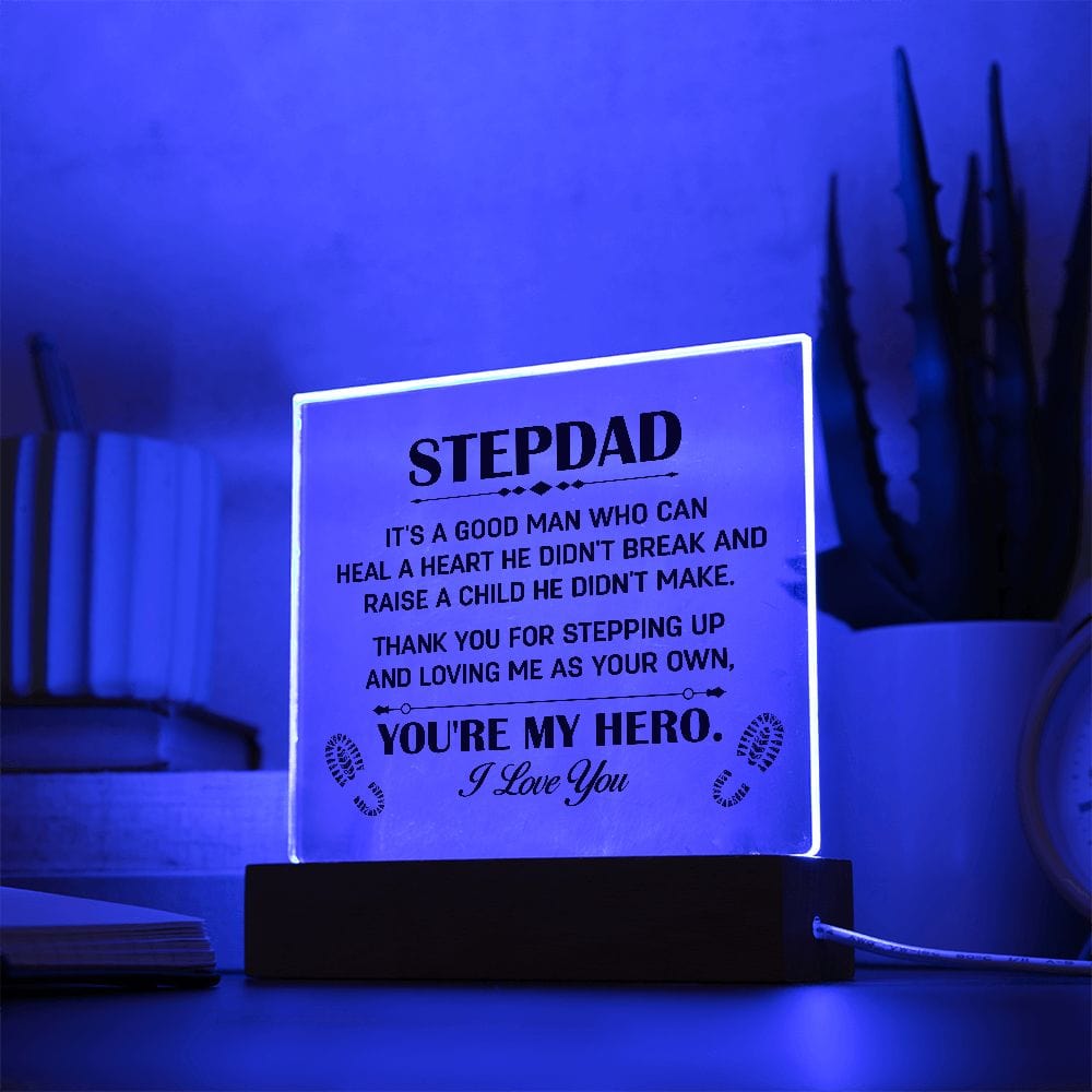 Stepdad, My Hero | Acrylic Plaque - JENACDirect