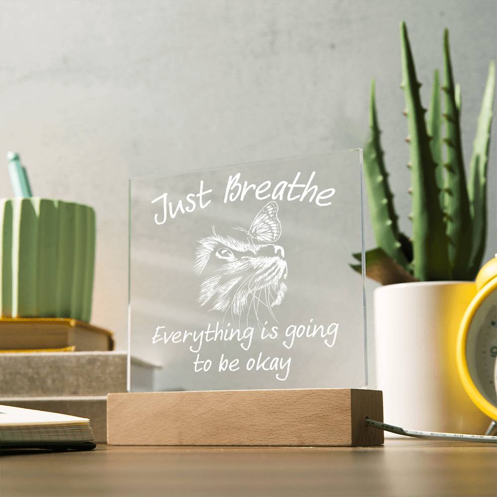 Just Breathe | Acrylic Plaque - JENACDirect