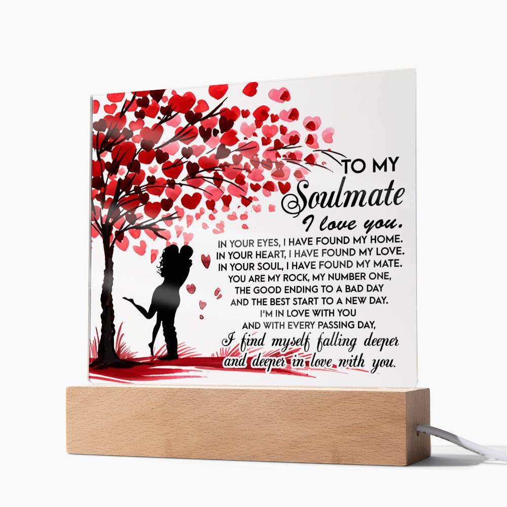 To My Soulmate | Falling Deeper In Love | Acrylic Plaque