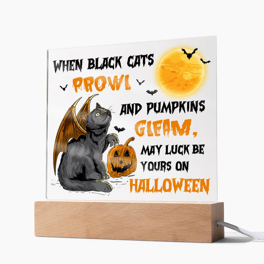 Halloween | Pumpkins Gleam | Acrylic Plaque - JENACDirect