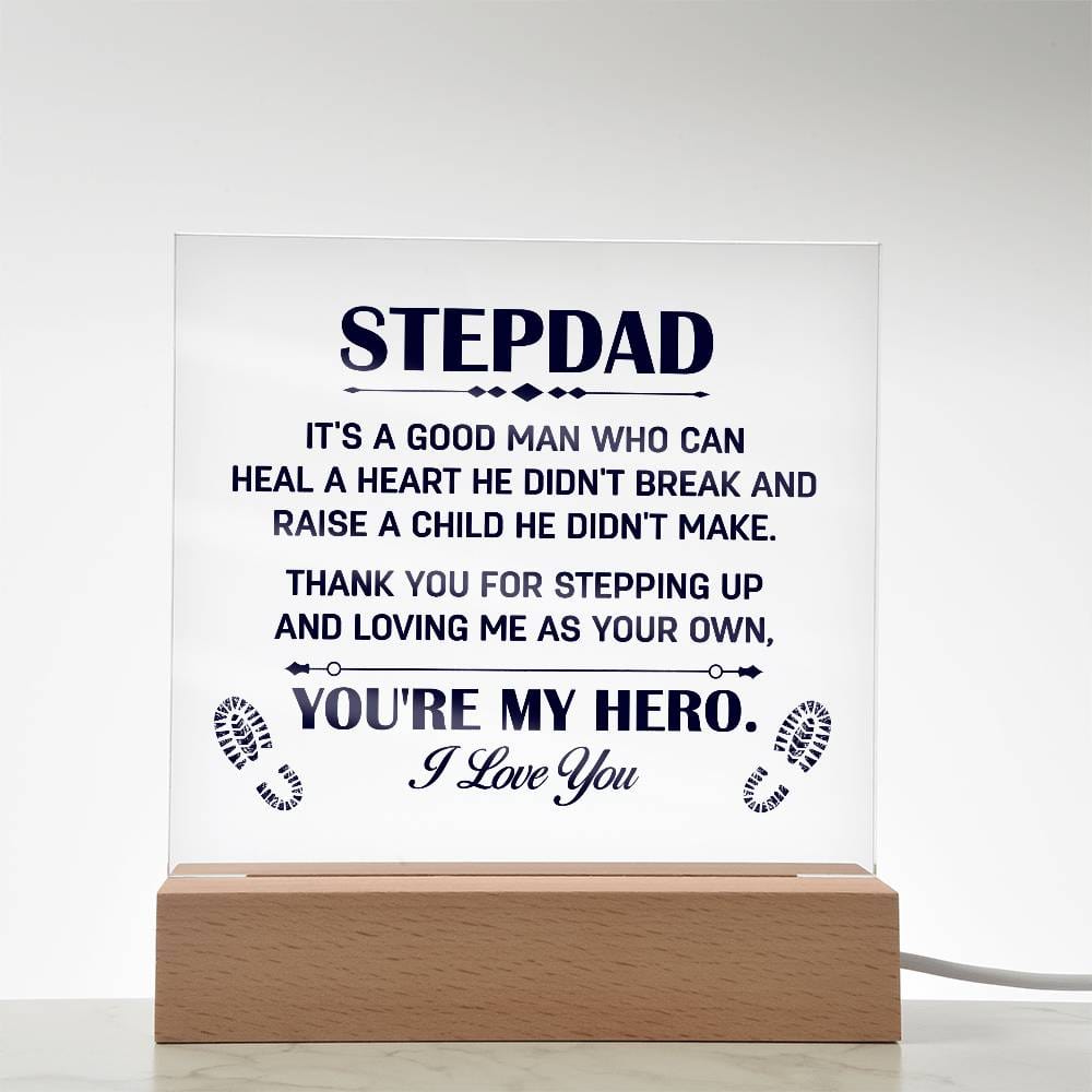 Stepdad, My Hero | Acrylic Plaque