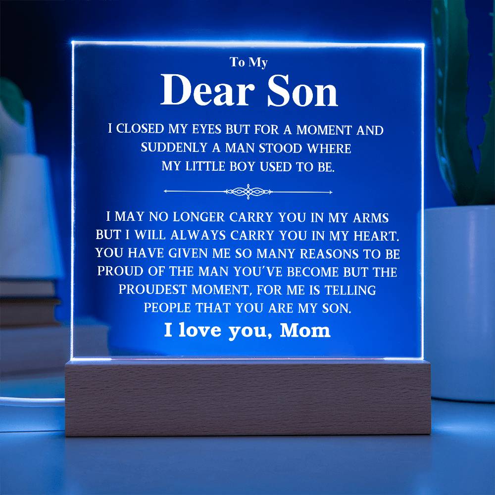 To My Dear Son | I Love You | Gift From Mom