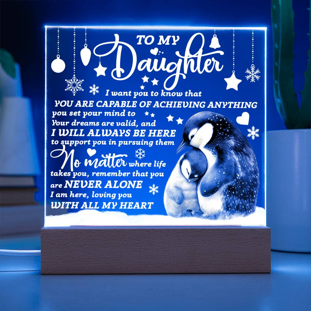 Daughter | Loving you | Acrylic Plaque