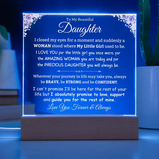 Always My Precious Daughter | Acrylic Plaque