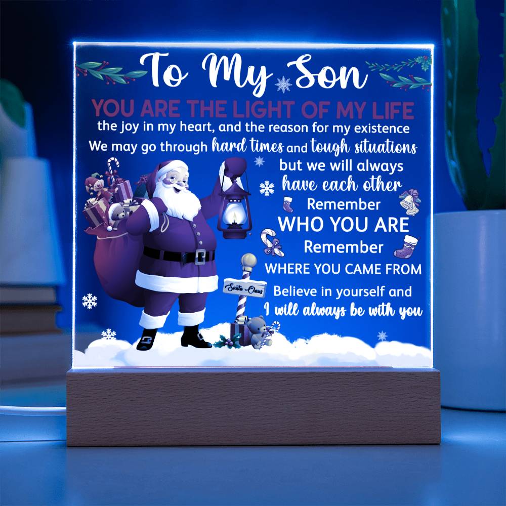 To My Son, The Light | Acrylic Plaque