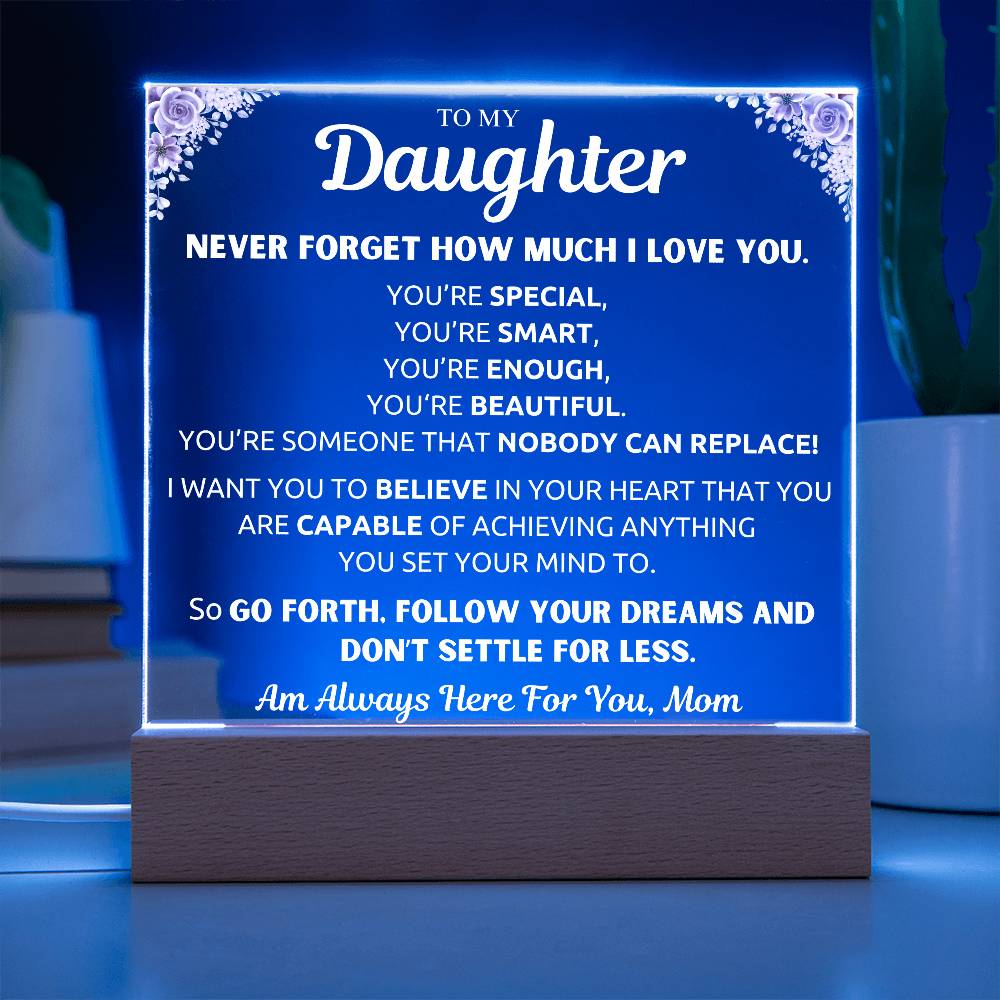 Gift From Mom To My Daughter | You'Re Special | Acrylic Plaque