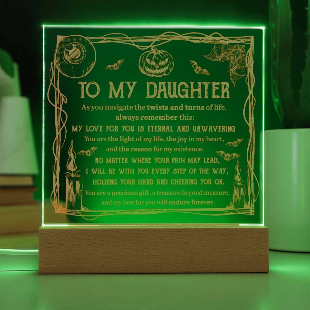 To My Daughter | Light of Life | Acrylic Plaque - JENACDirect