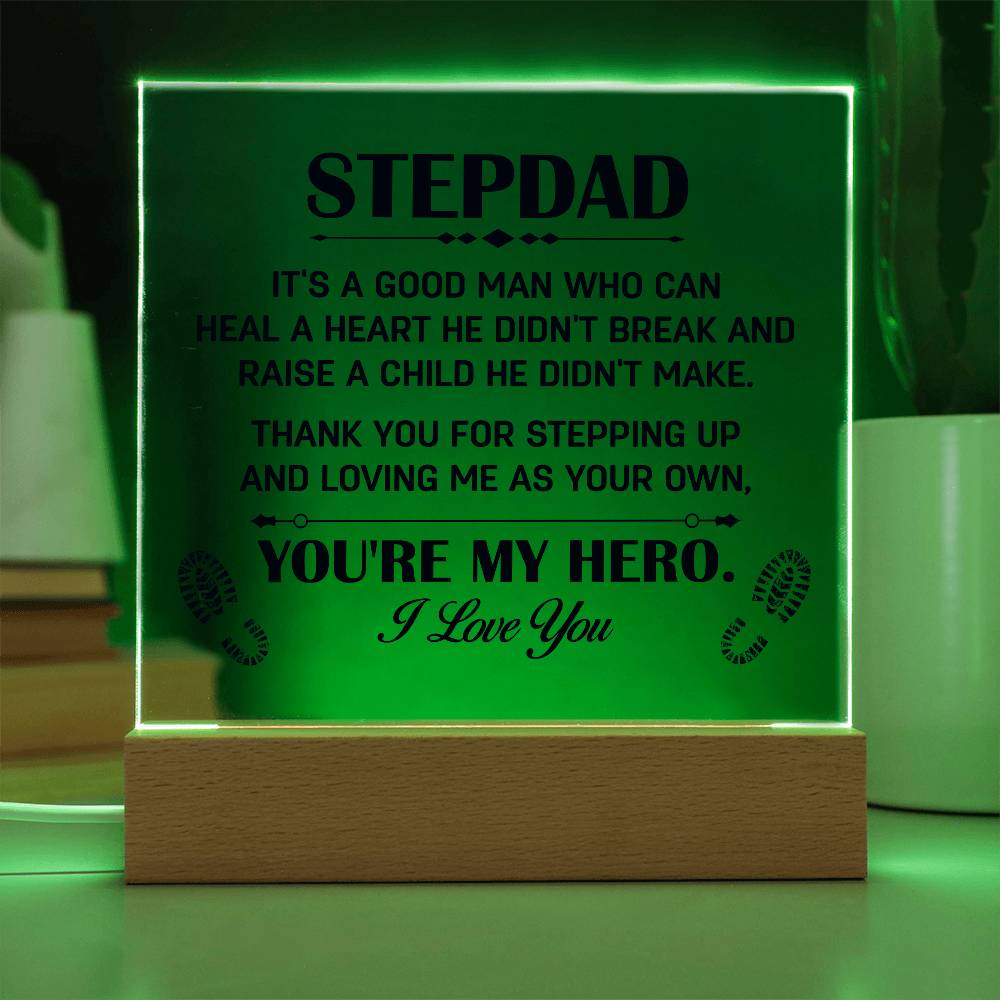 Stepdad, My Hero | Acrylic Plaque