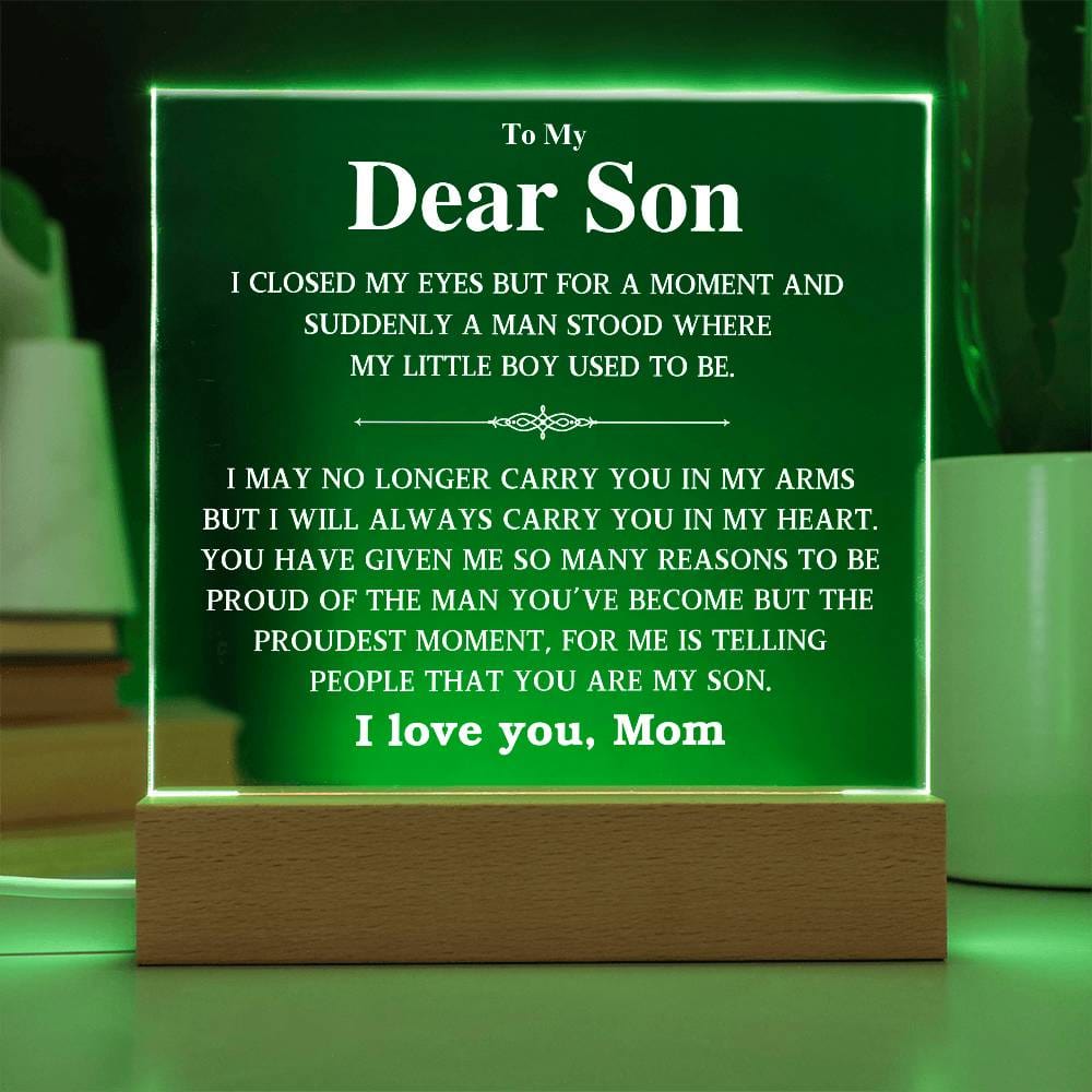 To My Dear Son | I Love You | Gift From Mom