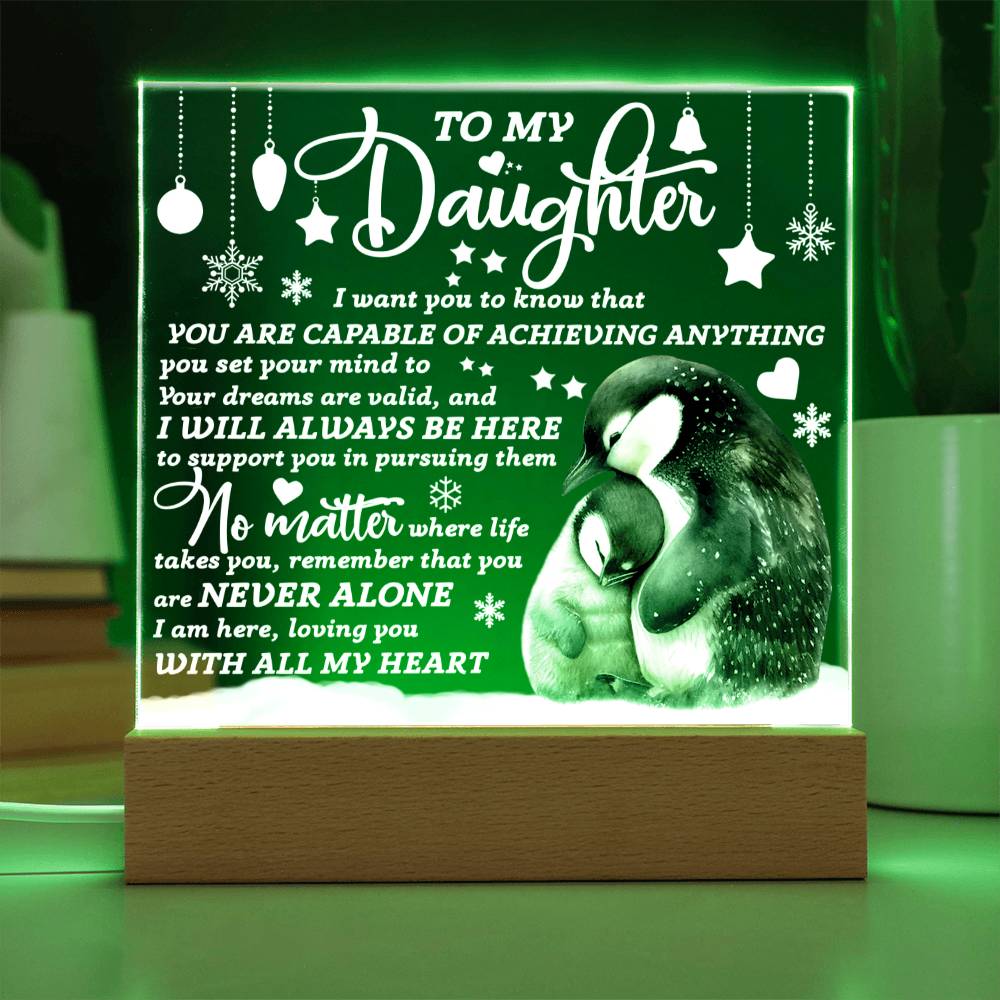 Daughter | Loving you | Acrylic Plaque