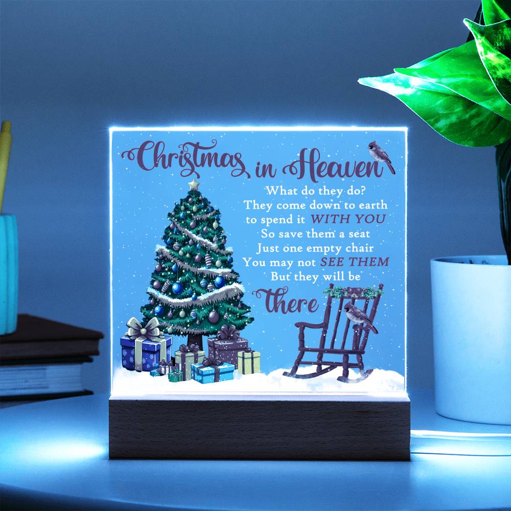 Christmas in Heaven | Acrylic Plaque - JENACDirect