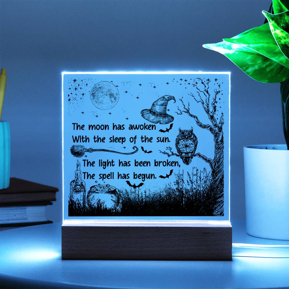 Halloween The Spell Begun | Acrylic Plaque - JENACDirect