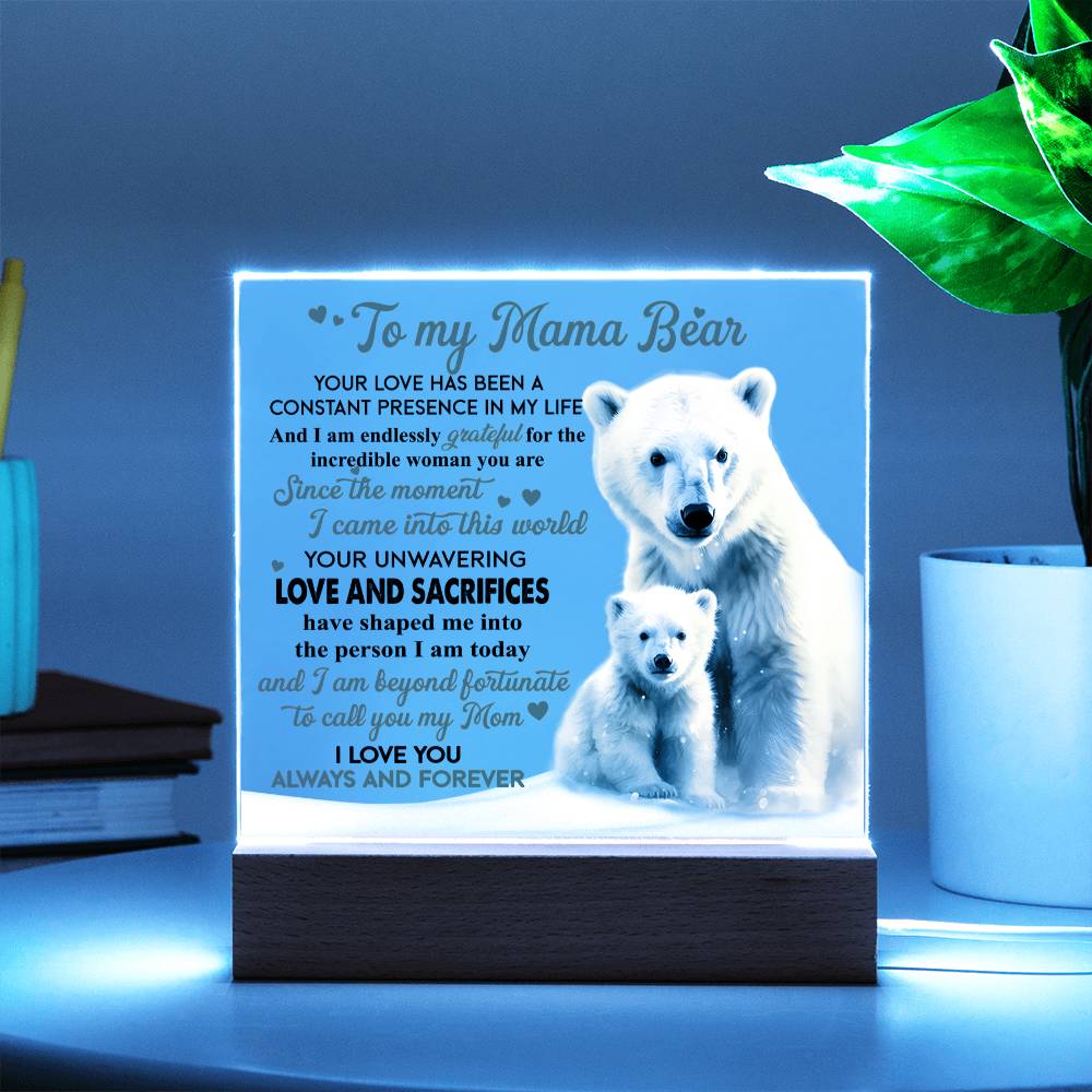 Mom | Mama Bear | Acrylic Plaque