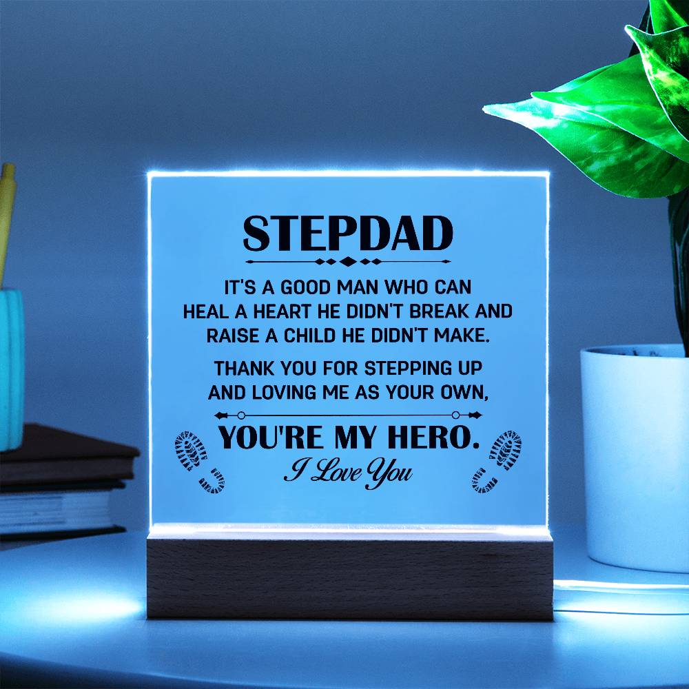 Stepdad, My Hero | Acrylic Plaque