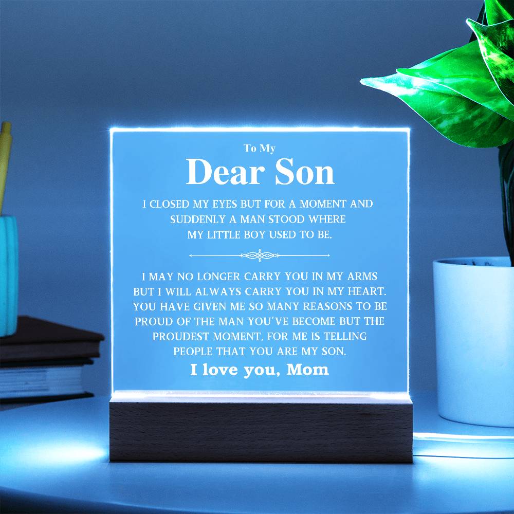 To My Dear Son | I Love You | Gift From Mom