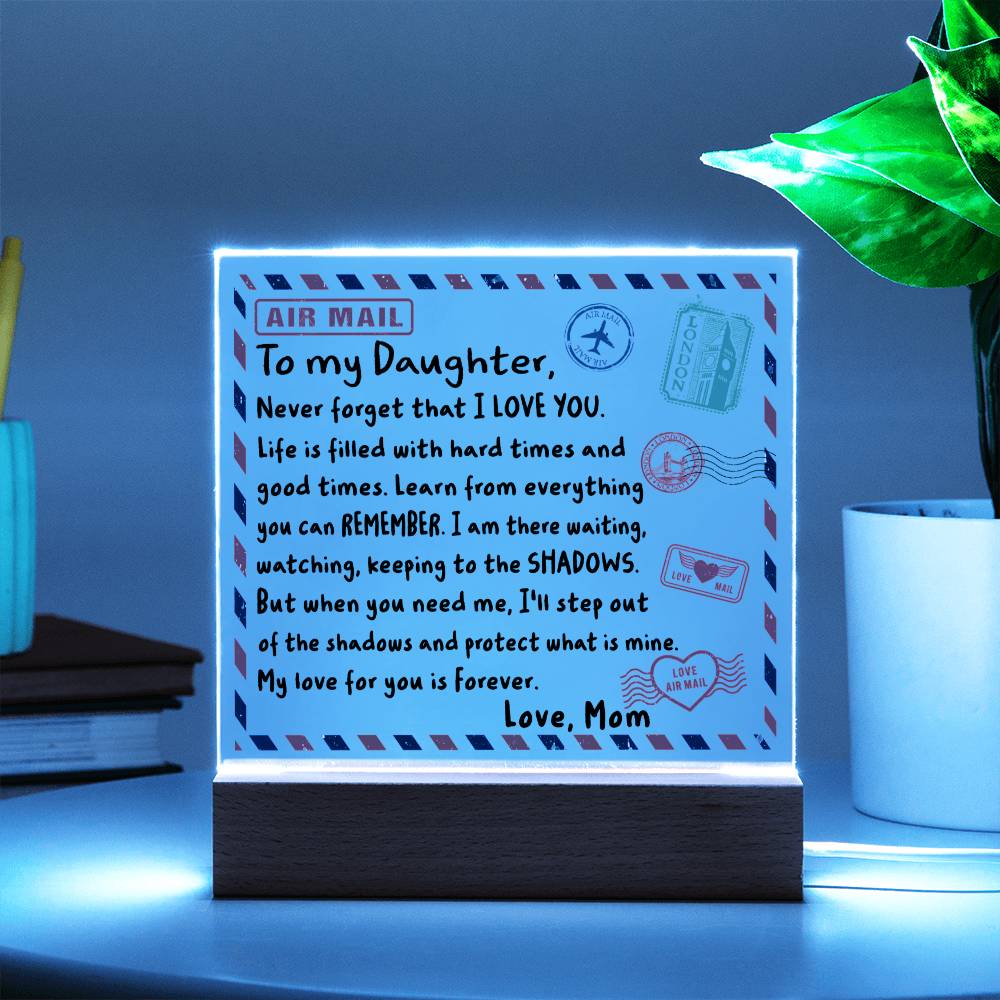 Envelop To My Daughter | Acrylic Plaque