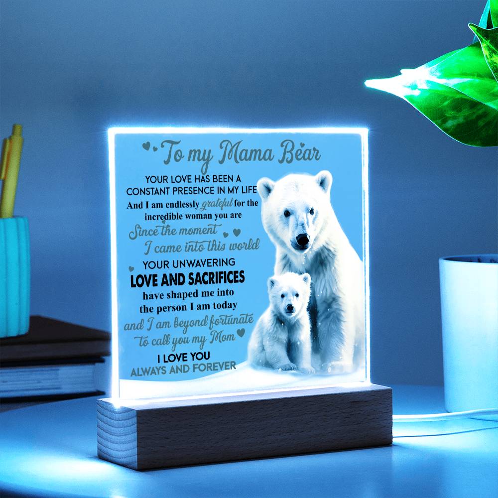 Mom | Mama Bear | Acrylic Plaque