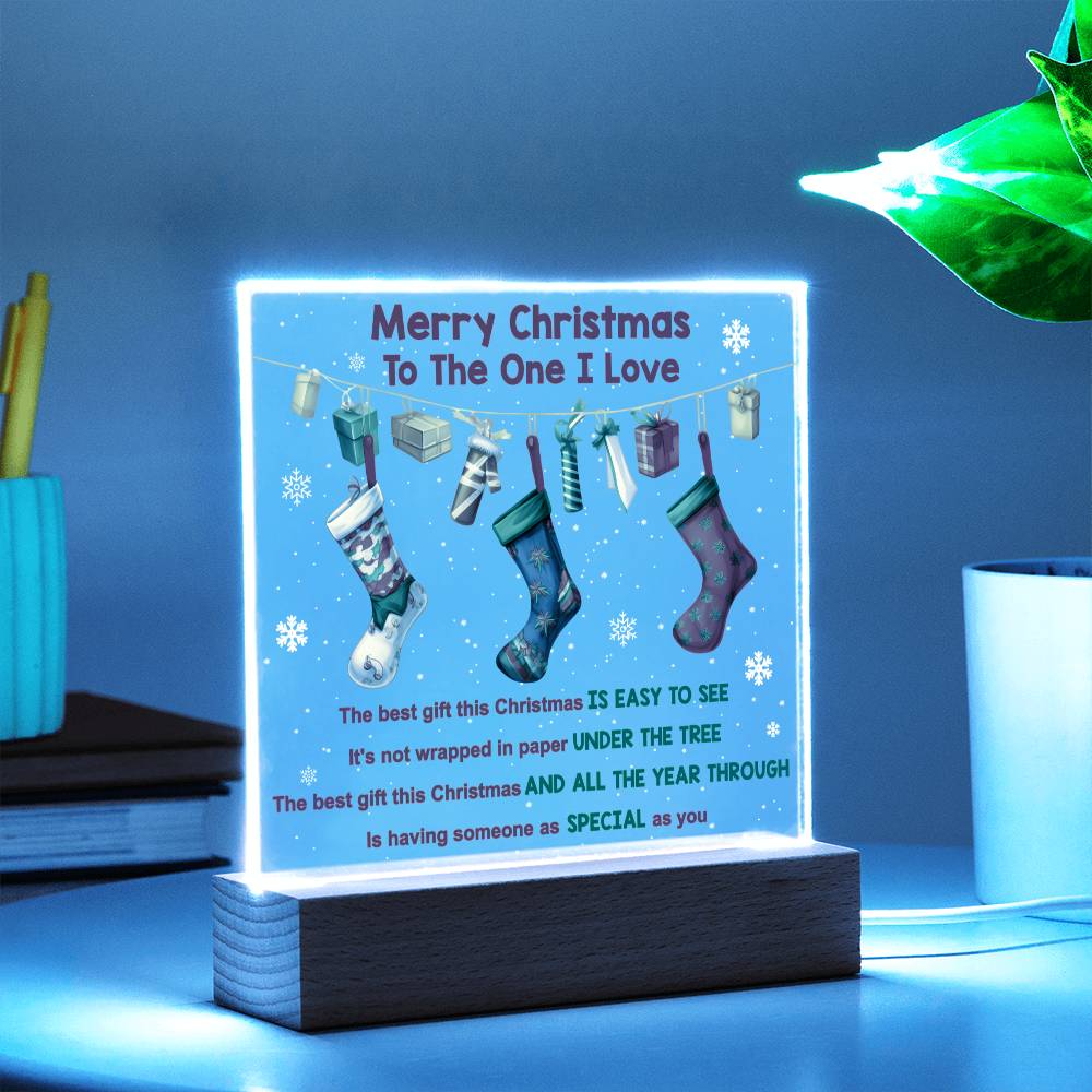 Merry Christmas To The I Love | Acrylic Plaque - JENACDirect