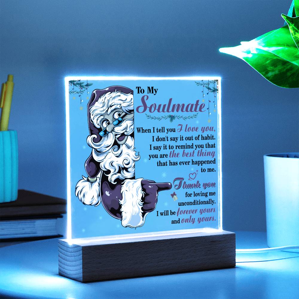 To My Soulmate | Forever Yours | Acrylic Plaque