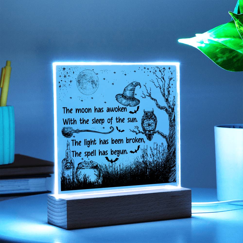 Halloween The Spell Begun | Acrylic Plaque - JENACDirect