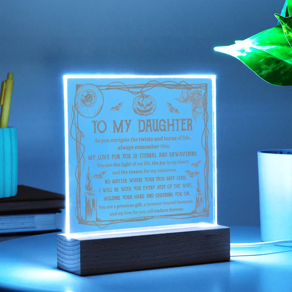 To My Daughter | Light of Life | Acrylic Plaque - JENACDirect