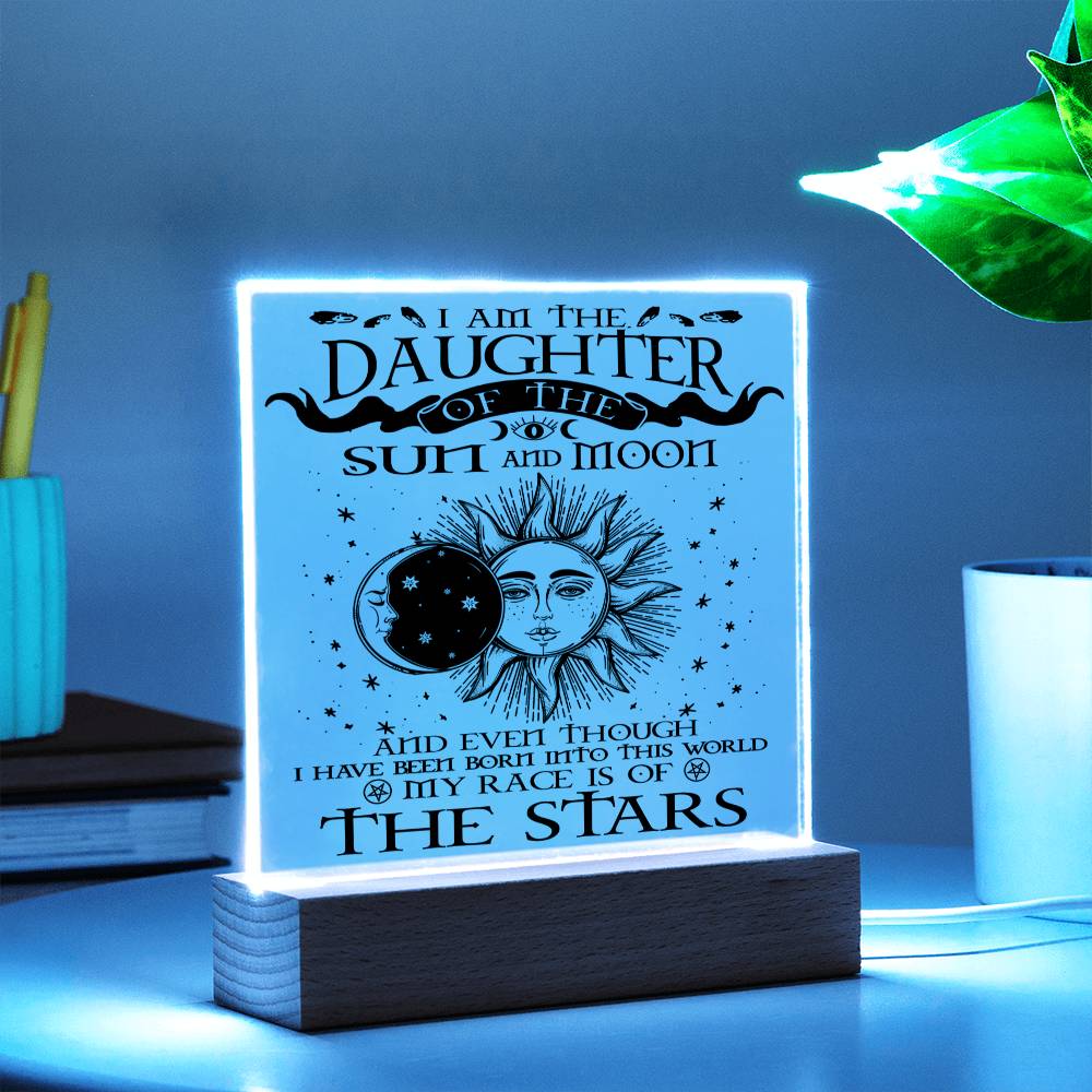 Daughter Of The Sun And Moon | Acrylic Plaque - JENACDirect