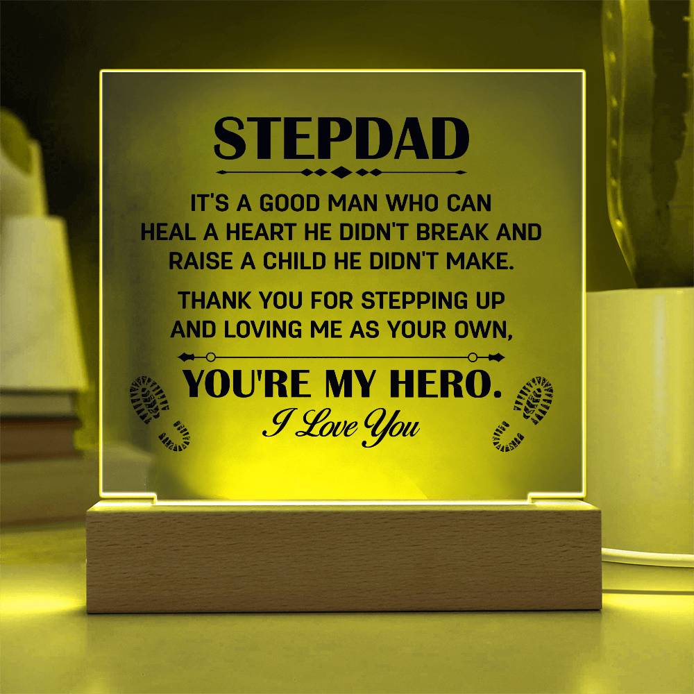 Stepdad, My Hero | Acrylic Plaque