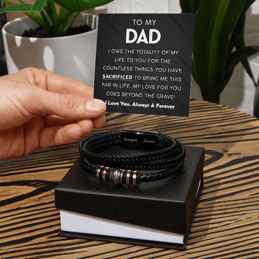 To My Dad | Countless Things | Men's Bracelet - JENACDirect