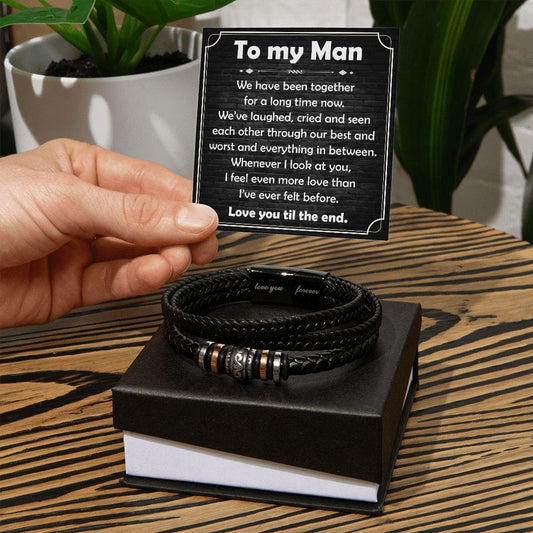 To My Man | Been Together | Men's Bracelet - JENACDirect