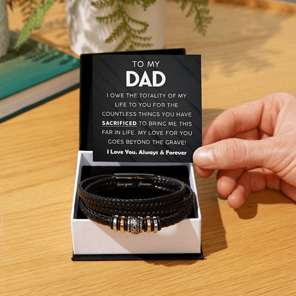 To My Dad | Countless Things | Men's Bracelet - JENACDirect