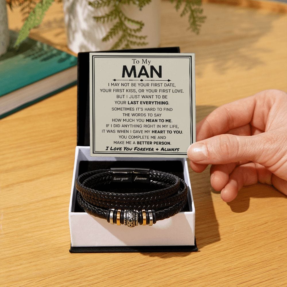 To My Man | Your Last Everything | Men's Bracelet - JENACDirect