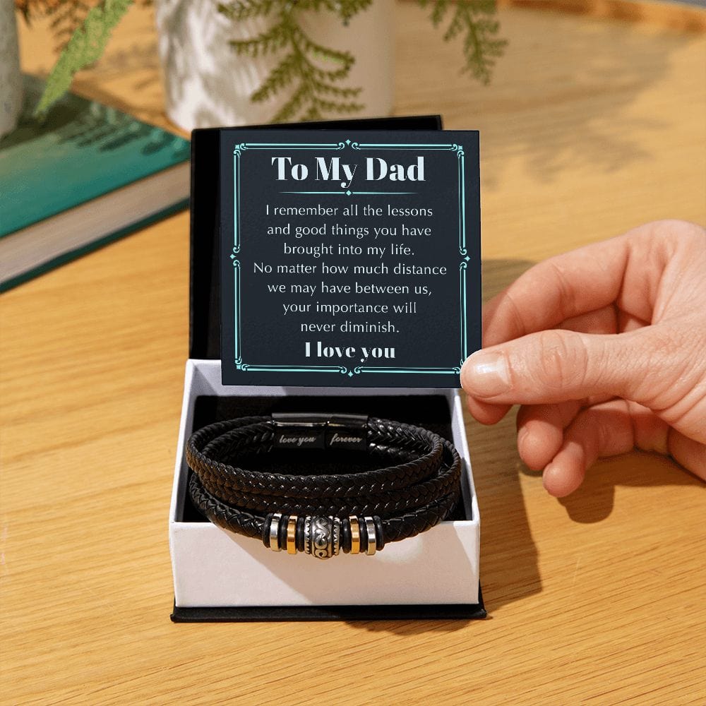 My Dad | I Love You Forever | Men's Bracelet - JENACDirect