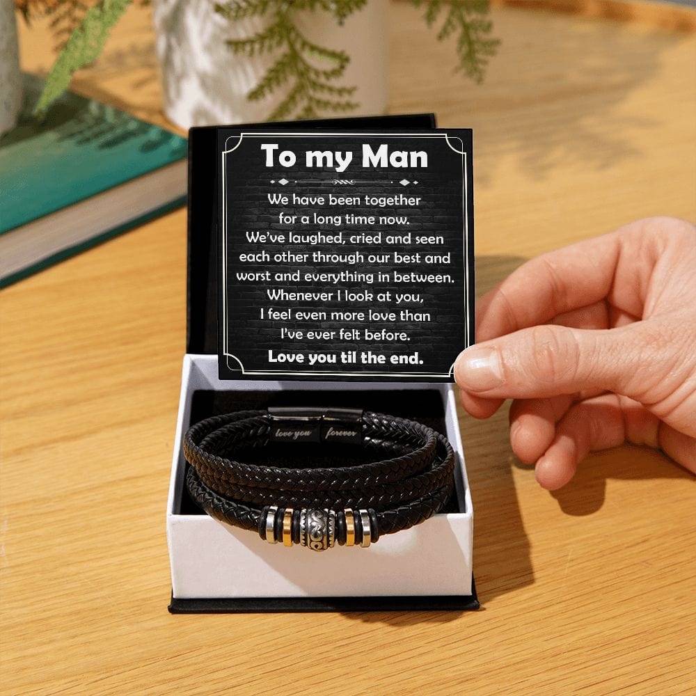 To My Man | Been Together | Men's Bracelet - JENACDirect