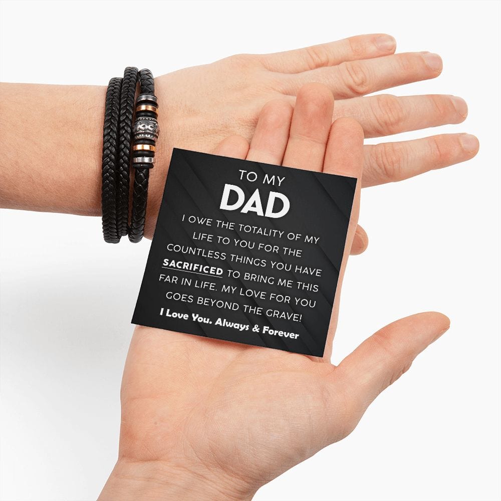 To My Dad | Countless Things | Men's Bracelet - JENACDirect