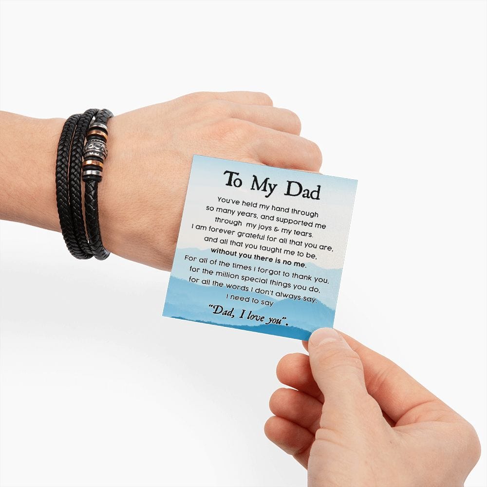 To My Dad | Forever Grateful Men's Bracelet - JENACDirect