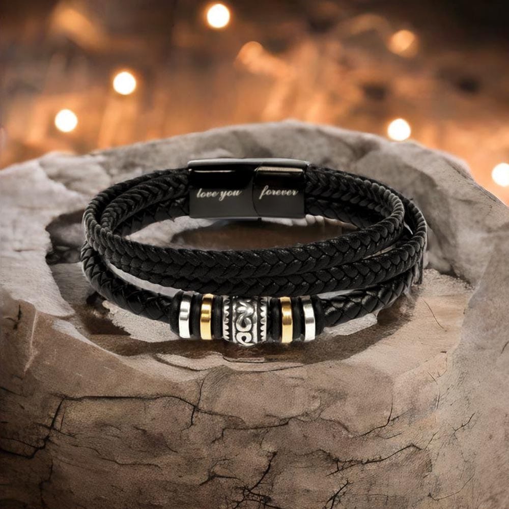 To My Dad | I Remember all the Lessons Men's Bracelet - JENACDirect