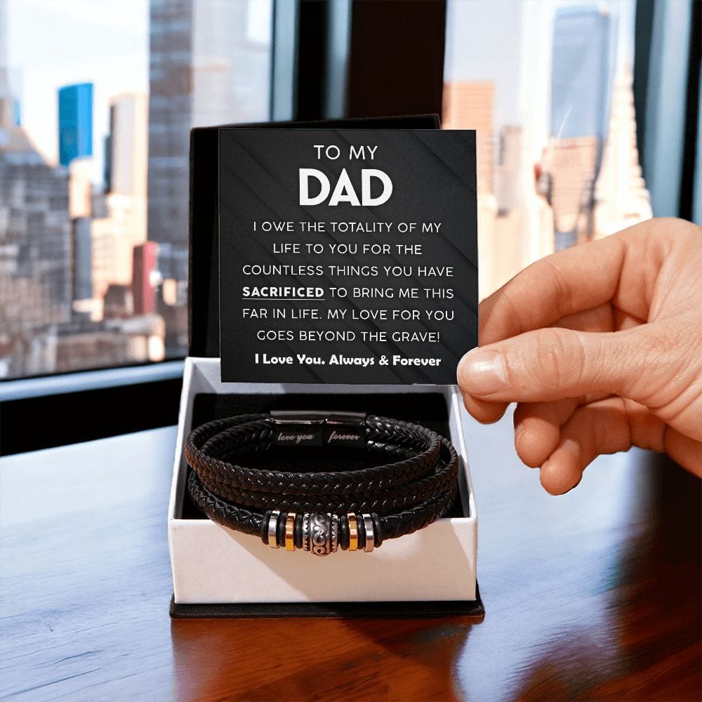 To My Dad | Countless Things | Men's Bracelet - JENACDirect