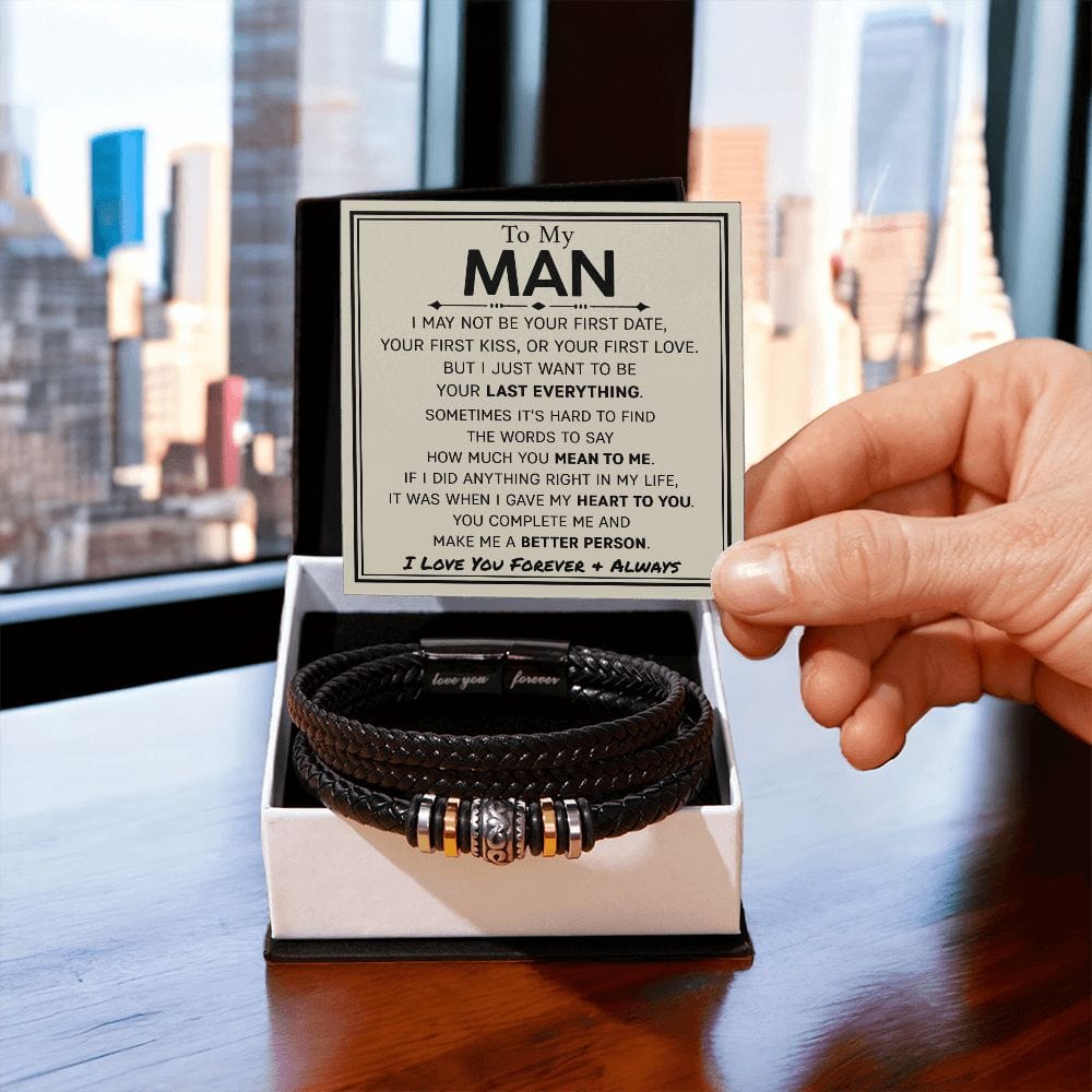 To My Man | Your Last Everything | Men's Bracelet - JENACDirect