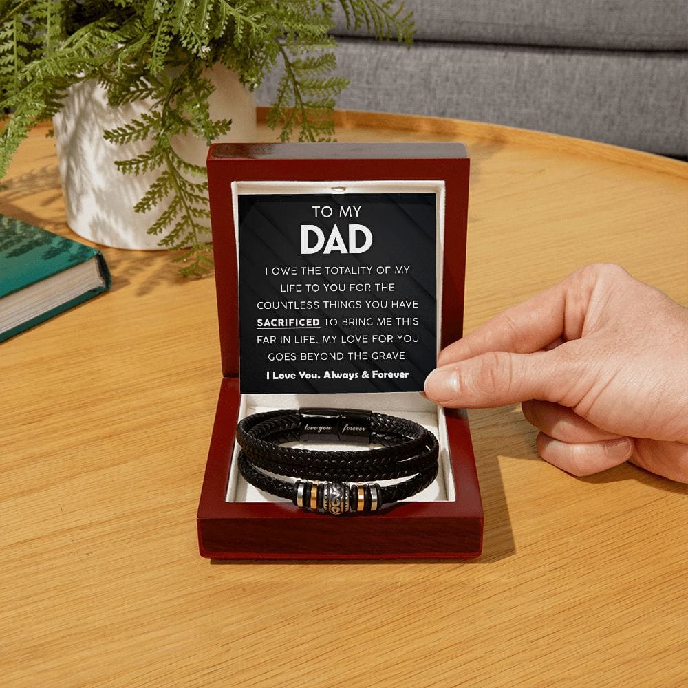 To My Dad | Countless Things | Men's Bracelet - JENACDirect