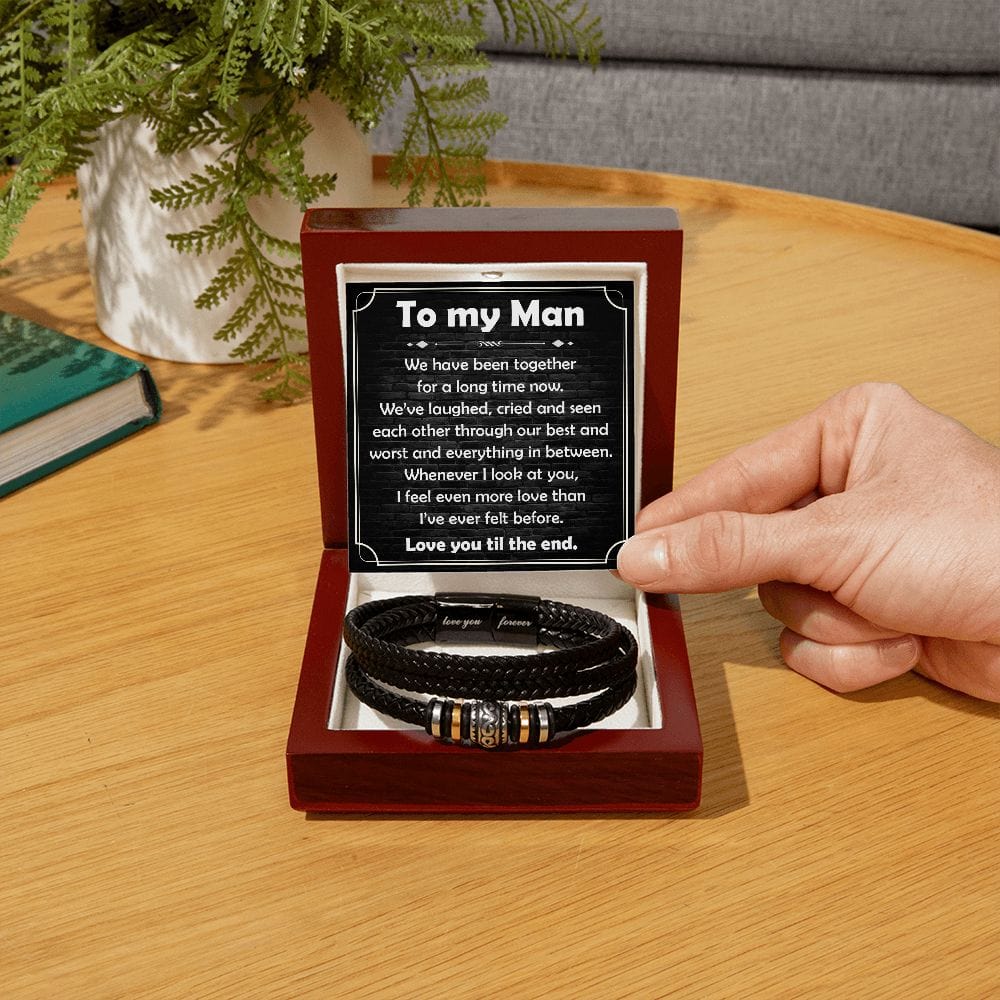 To My Man | Been Together | Men's Bracelet - JENACDirect