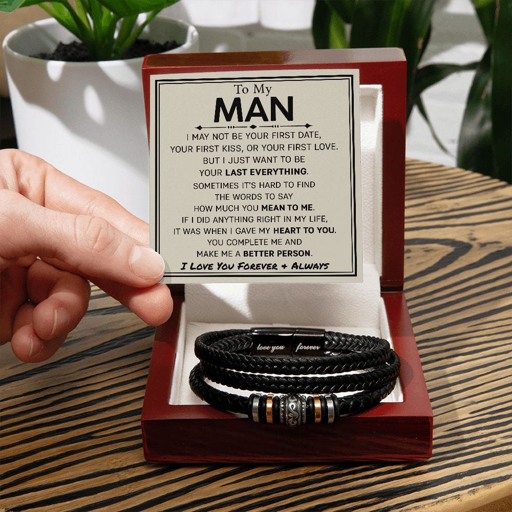 To My Man | Your Last Everything | Men's Bracelet - JENACDirect